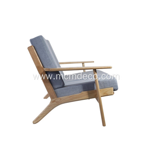 Hans Wegner Fabric Plank 3-seat Chair